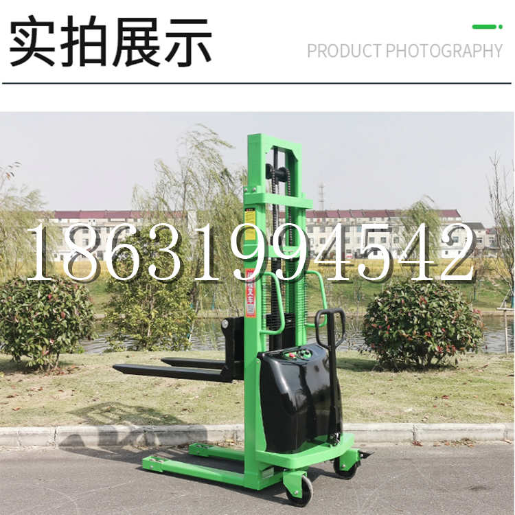 文县电动叉车堆高车液压铲车电瓶1吨2吨站驾步行式小型全自动叉车